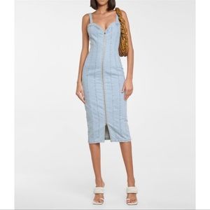 NWT ROTATE Kayla organic cotton denim sheath dress women’s US 10 $320